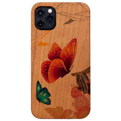 Shengshow Butterfly - UV Color Printed Wood Phone Case
