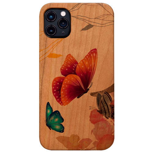 Shengshow Butterfly - UV Color Printed Wood Phone Case