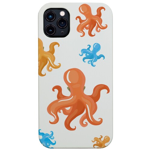 Octopus Pattern - UV Color Printed Wood Phone Case