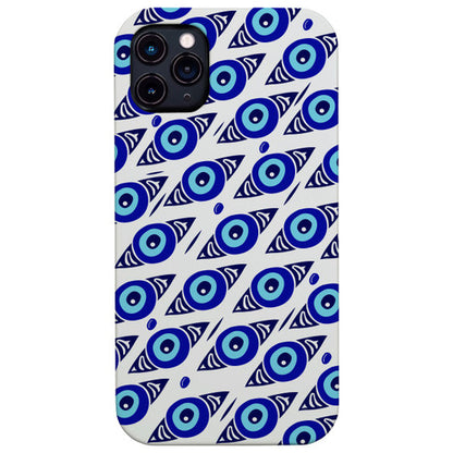 Evil Eyes - UV Color Printed Wood Phone Case