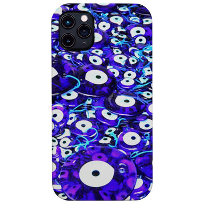 Evil Eyes 2 - UV Color Printed Wood Phone Case