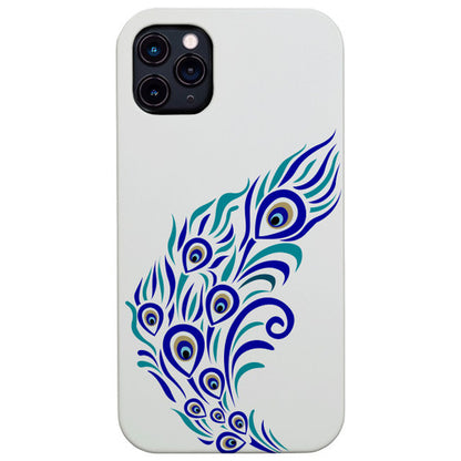 Peacock Feather - UV Color Printed Wood Phone Case