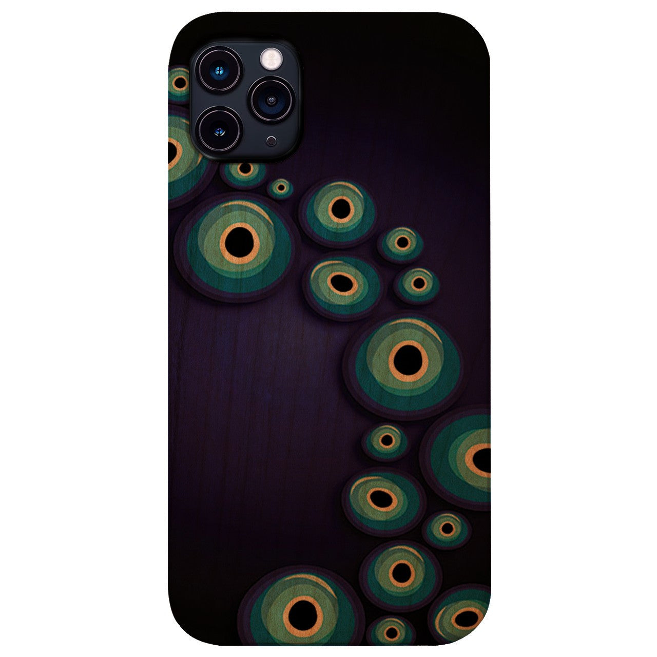 Peacock Feather 4 - UV Color Printed Wood Phone Case