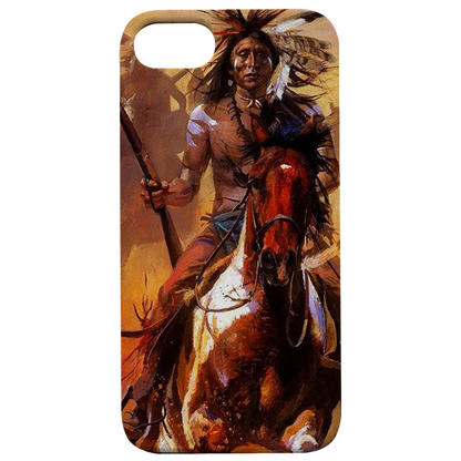 Indian Warrior - UV Color Printed Wood Phone Case