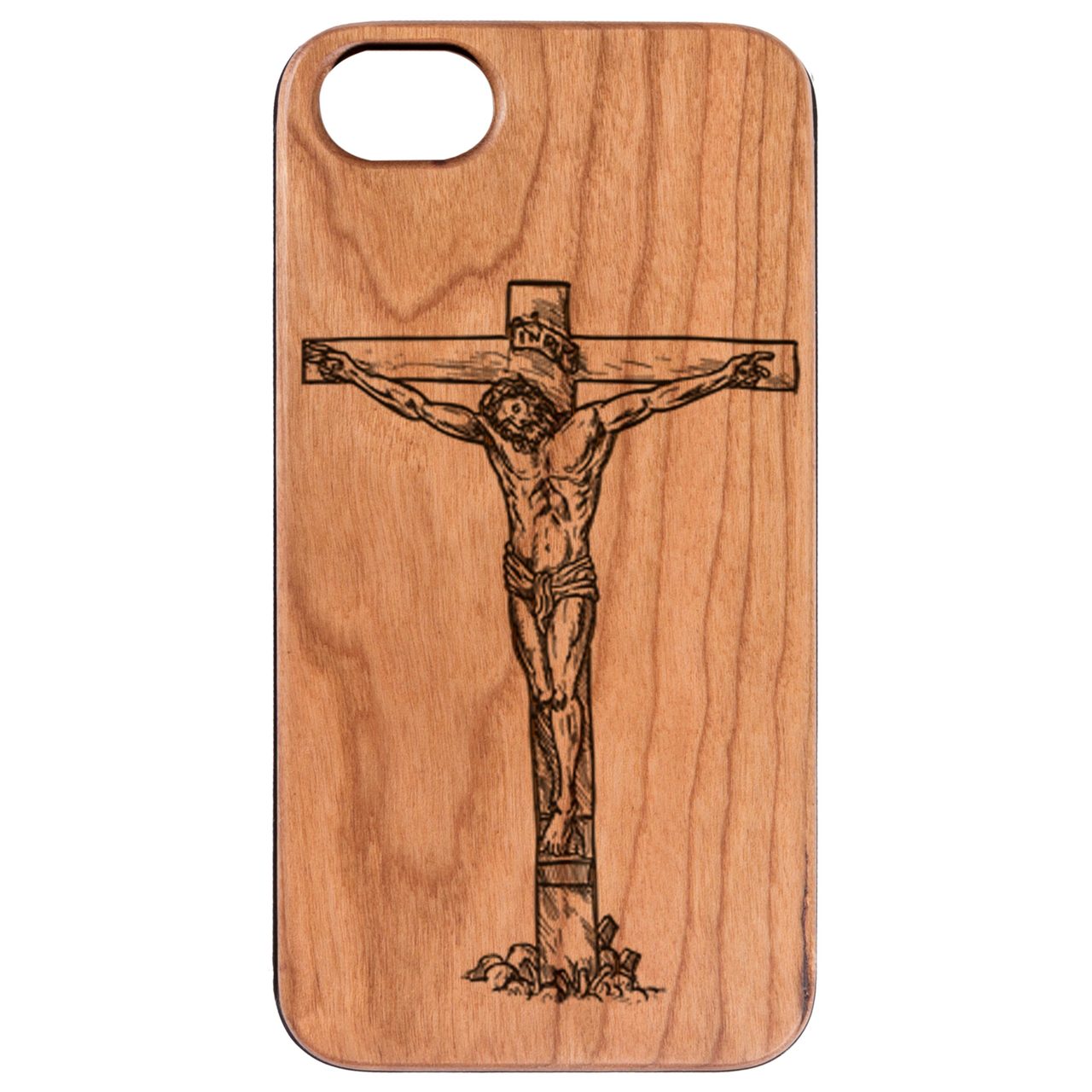 Jesus Cross - Engraved Wood Phone Case