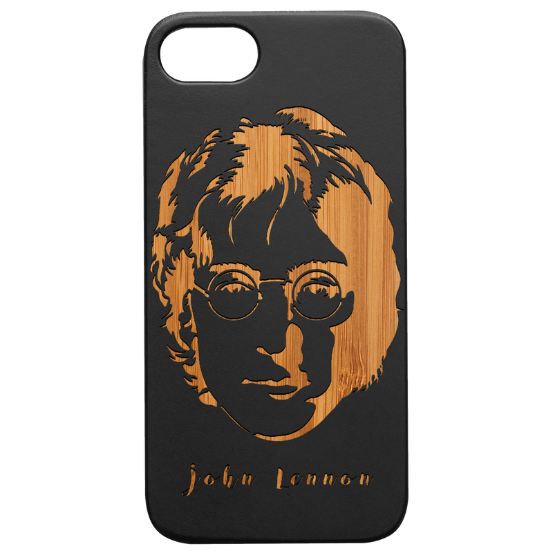 John Lennon - Engraved Wood Phone Case