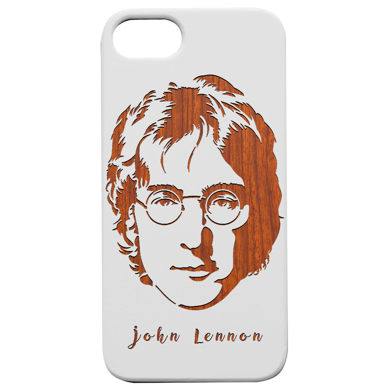John Lennon - Engraved Wood Phone Case