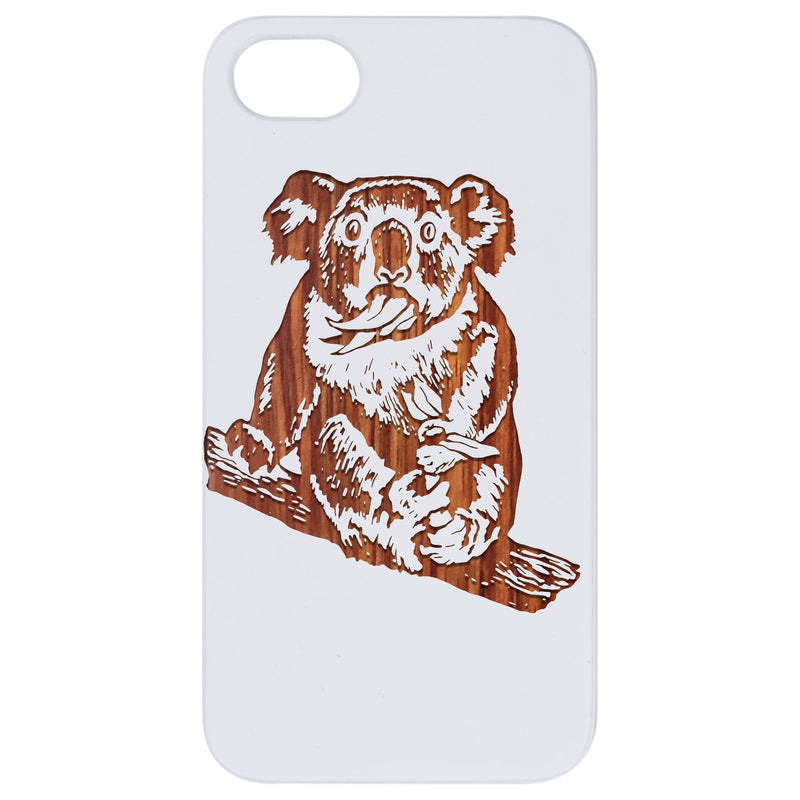 Koala - Engraved Wood Phone Case