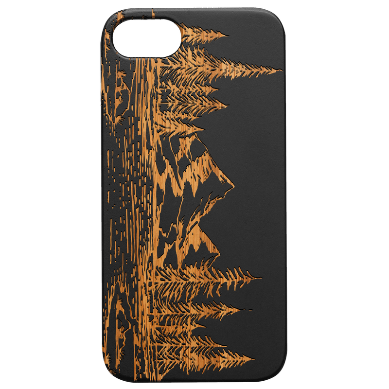 Landscape - Engraved Wood Phone Case