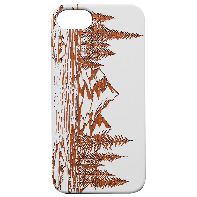 Landscape - Engraved Wood Phone Case