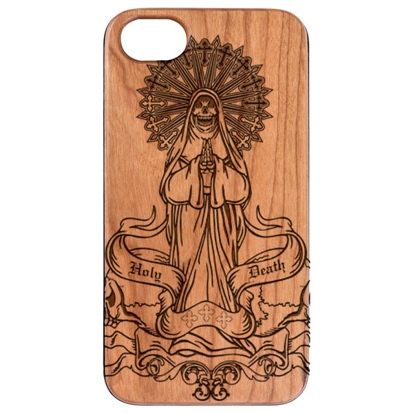 La Santa Muerte 1 - Engraved Wood Phone Case