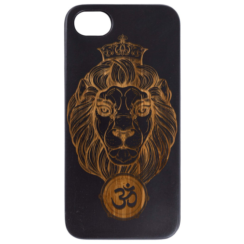 Heraldic Lion - Engraved Wood Phone Case