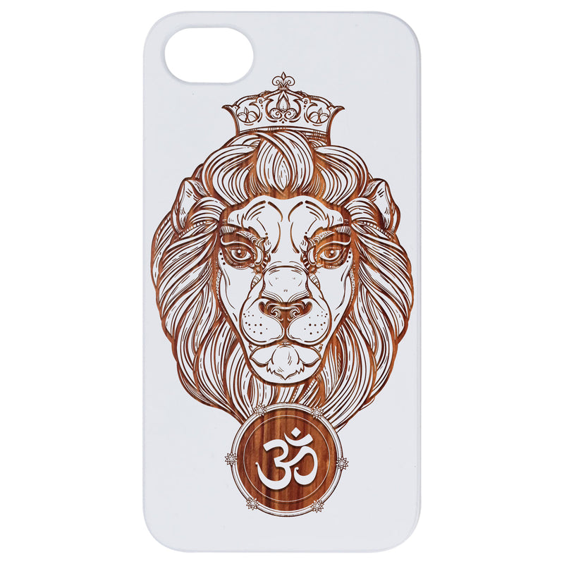 Heraldic Lion - Engraved Wood Phone Case