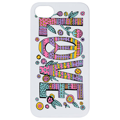 Love 2 - UV Color Printed Wood Phone Case
