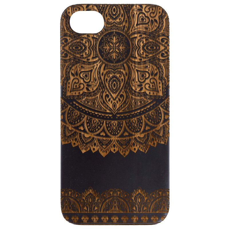 Mandala 3 - Engraved Wood Phone Case