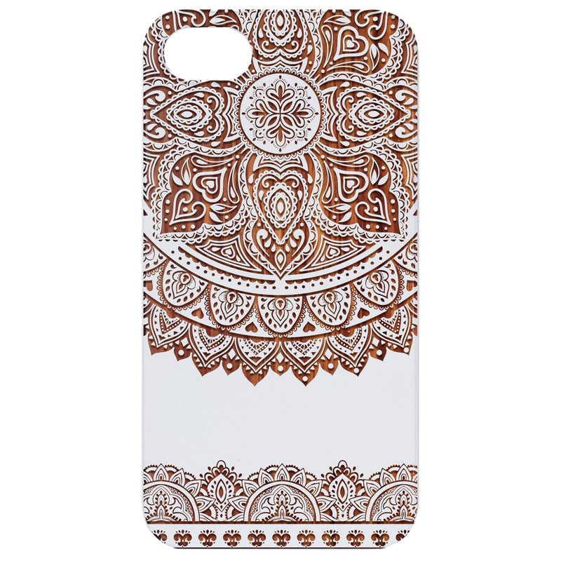 Mandala 3 - Engraved Wood Phone Case