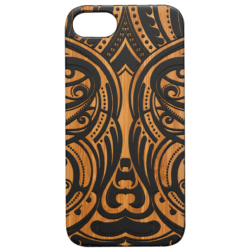 Maori 1 - Engraved Wood Phone Case