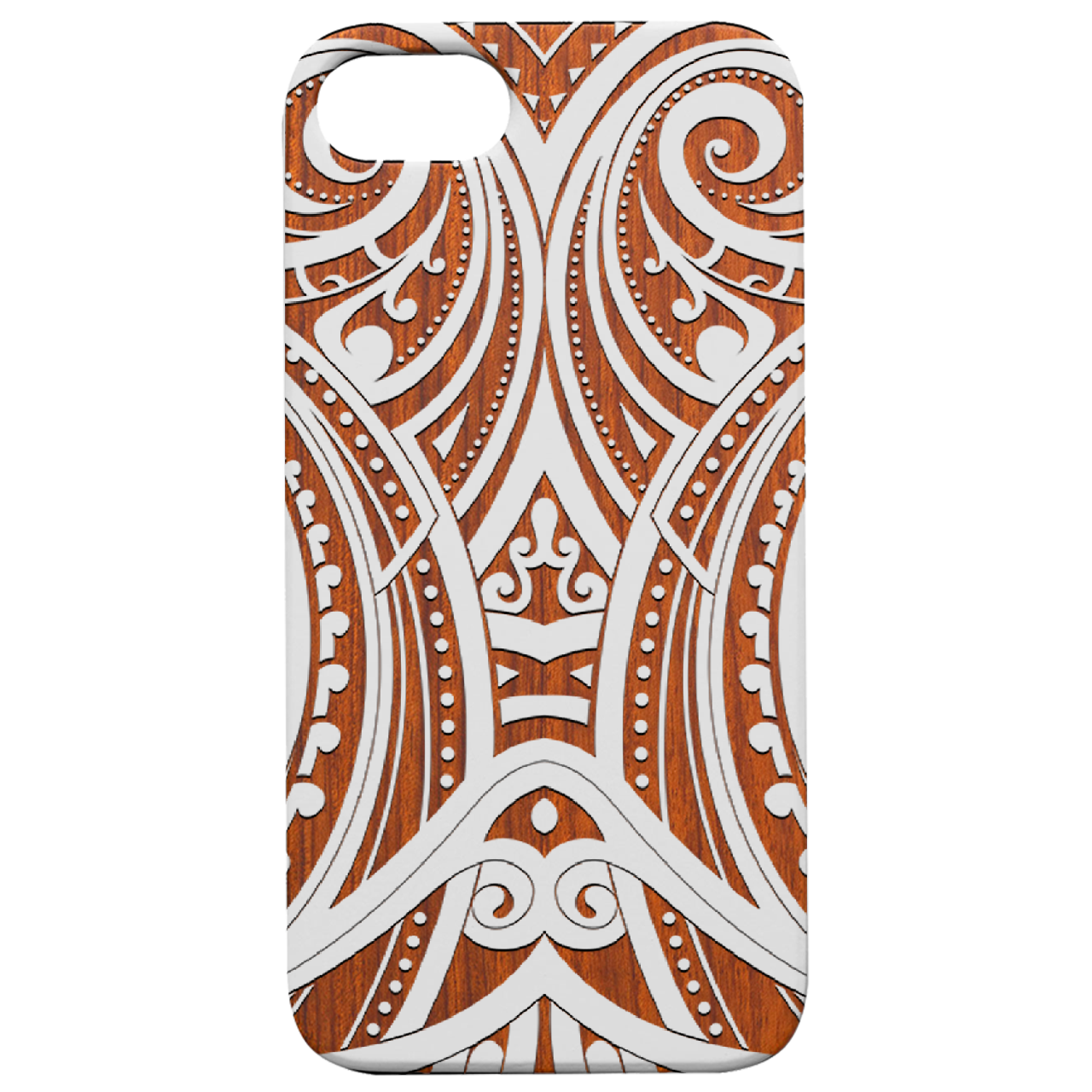 Maori 3 - Engraved Wood Phone Case