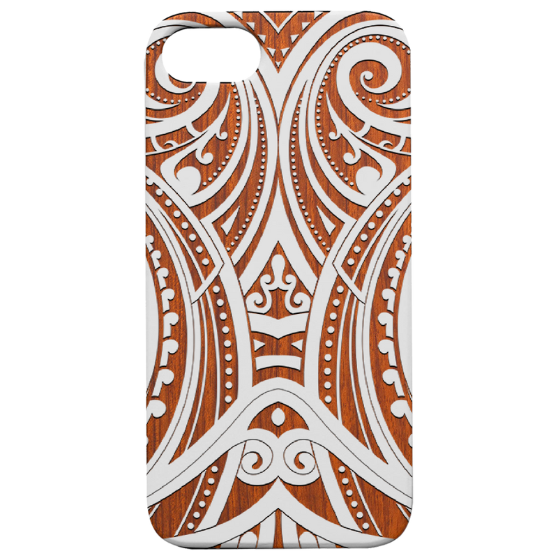 Maori 3 - Engraved Wood Phone Case