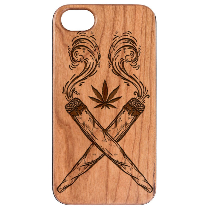 Marijuana Leaf - Engraved