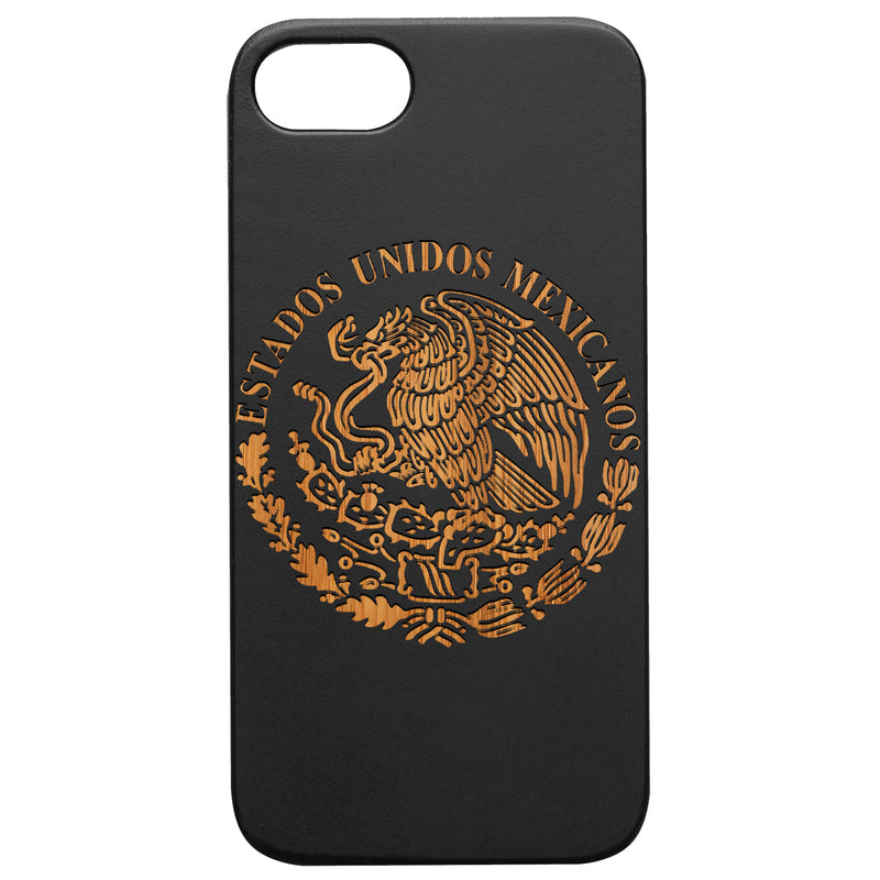 Mexico Arms - Engraved Wood Phone Case