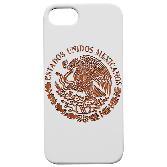 Mexico Arms - Engraved Wood Phone Case