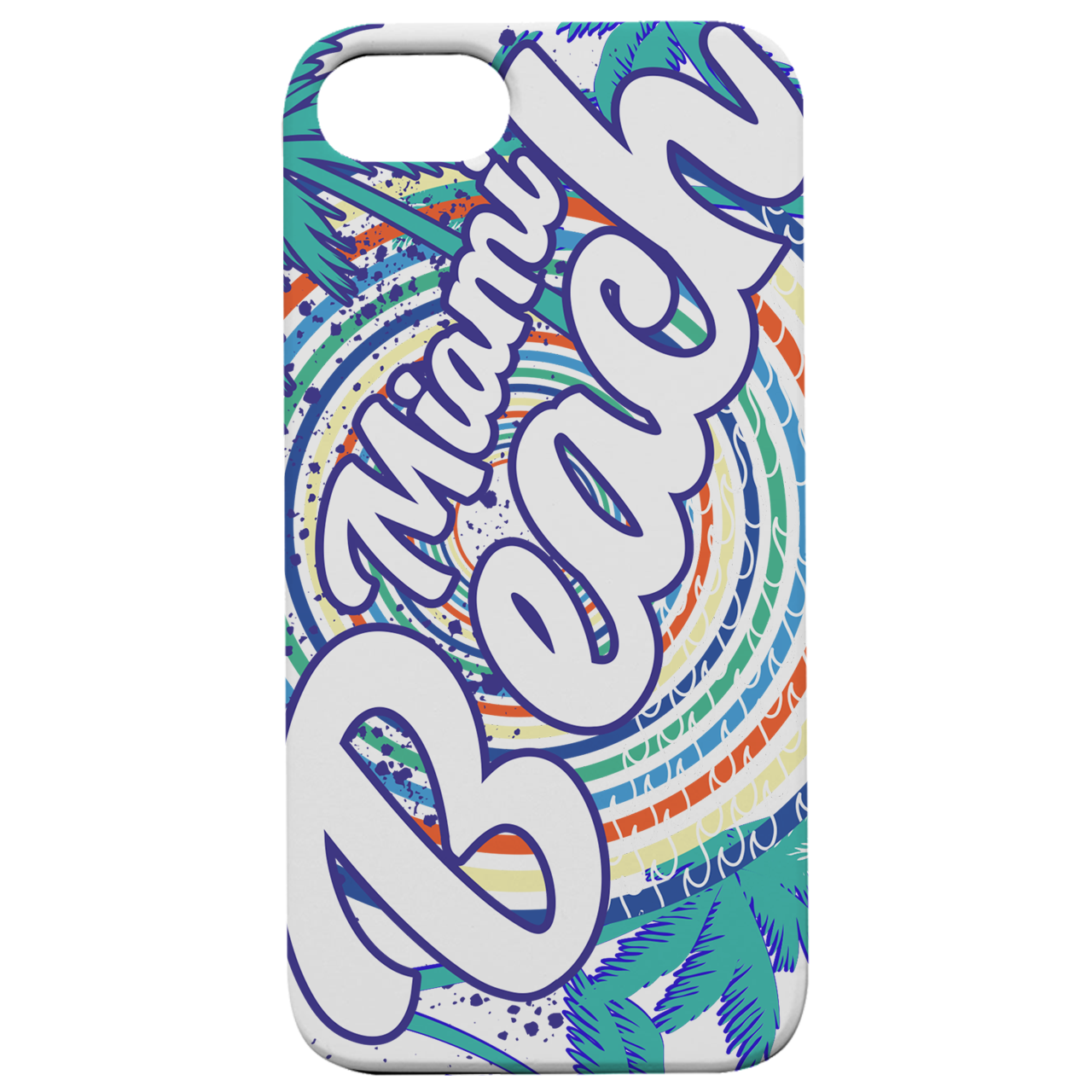 Miami Beach - UV Color Printed Wood Phone Case