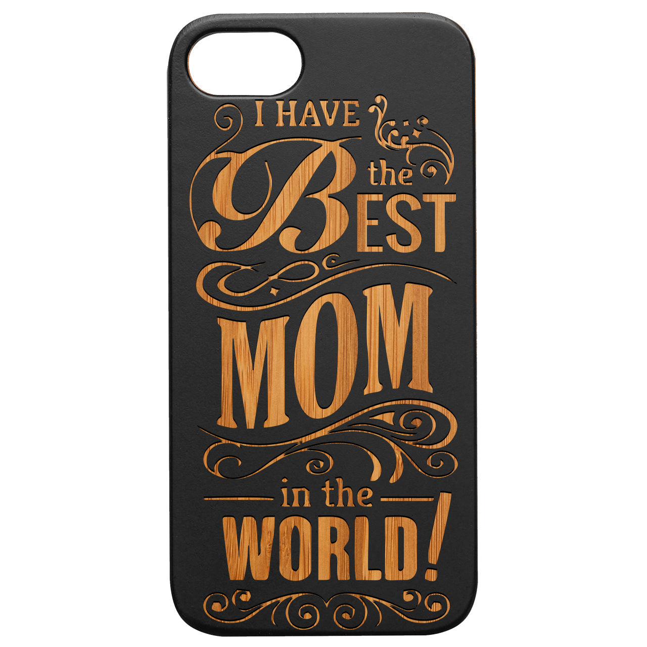 Happy Mother's Day 4 - Engraved Wood Phone Case