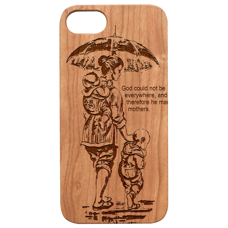 Happy Mother's Day 3 - Engraved Wood Phone Case