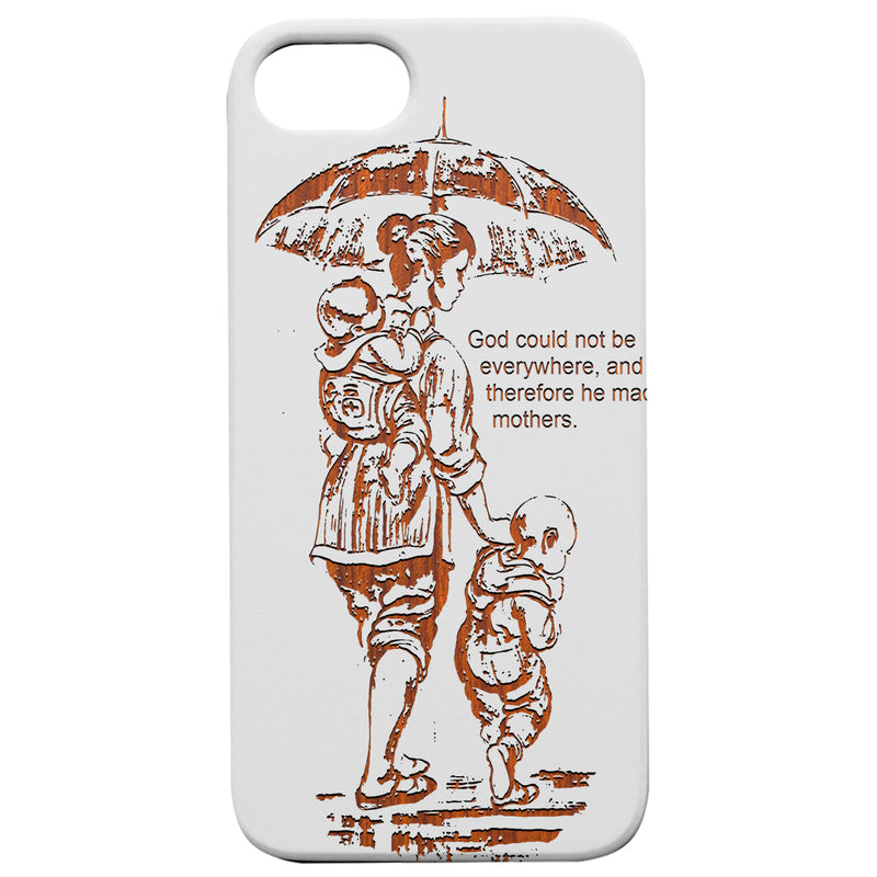 Happy Mother's Day 3 - Engraved Wood Phone Case
