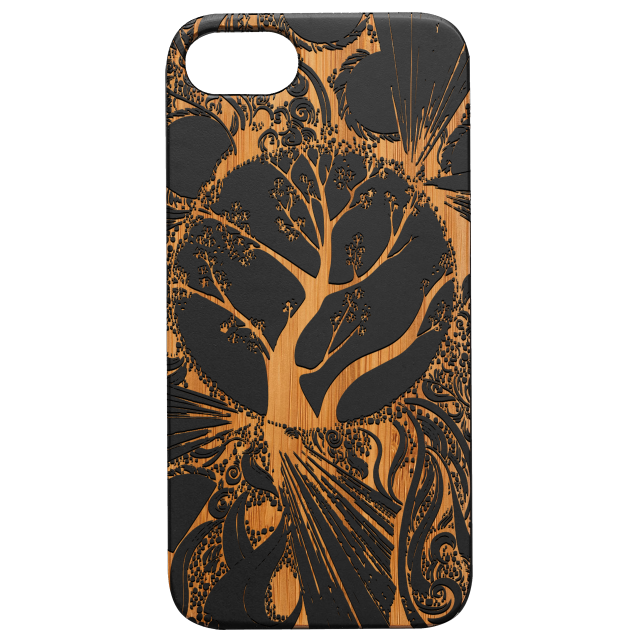 Mystic Tree - Engraved Wood Phone Case