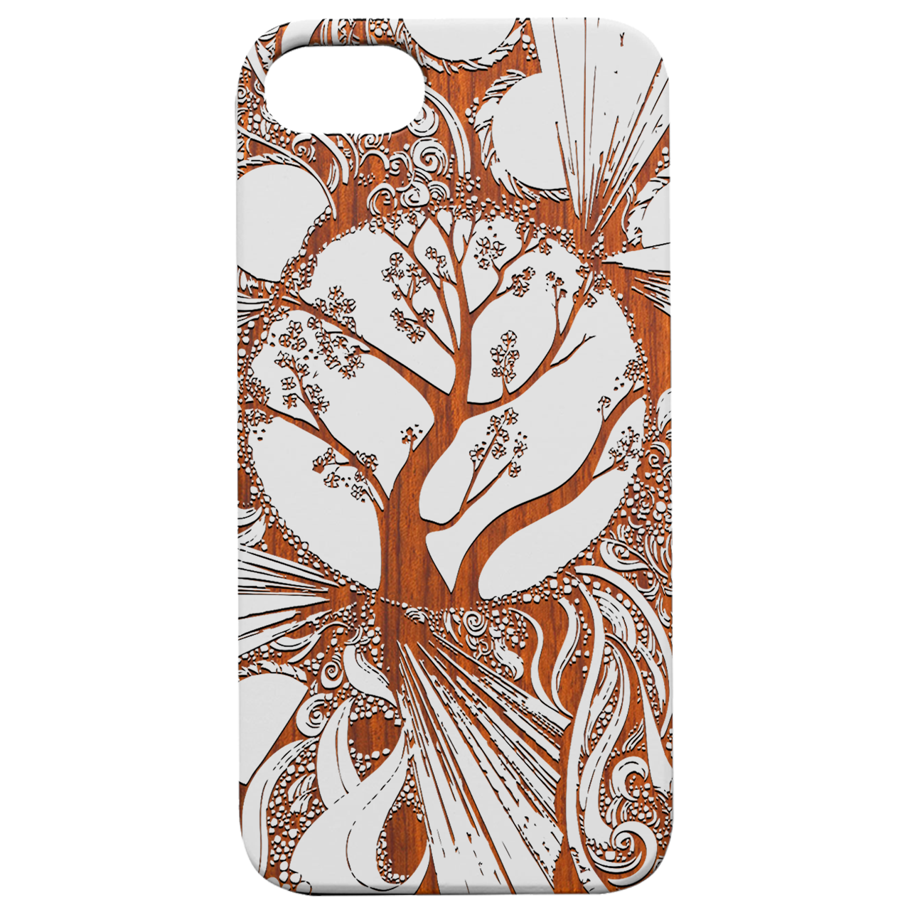 Mystic Tree - Engraved Wood Phone Case
