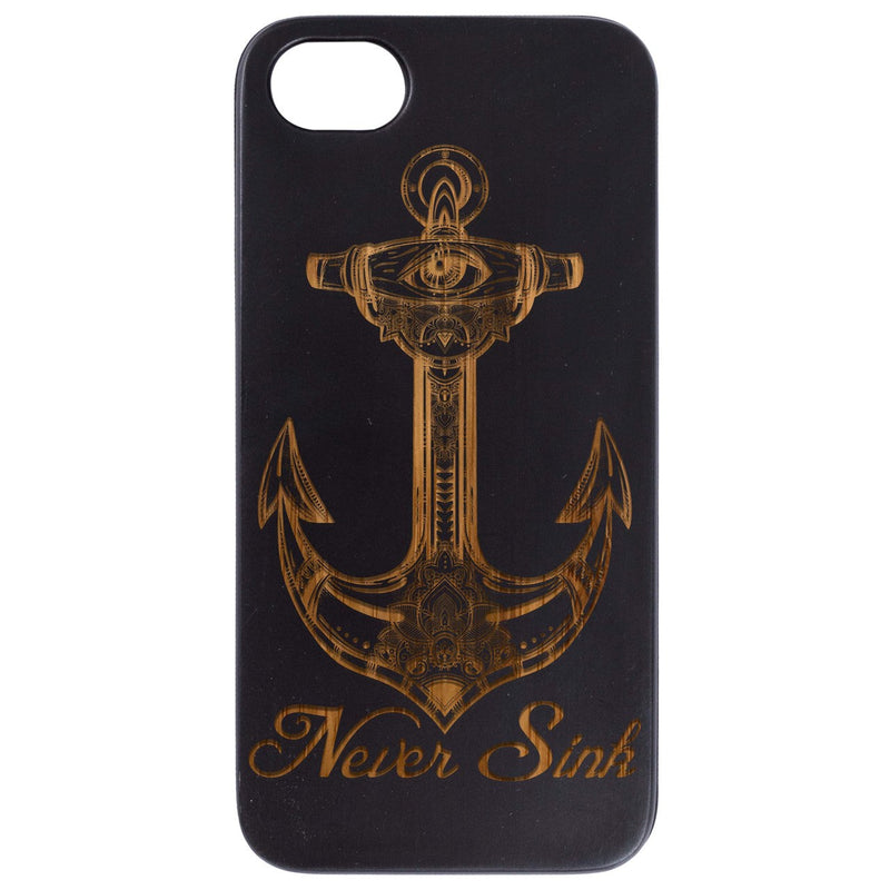 Never Sink - Engraved Wood Phone Case