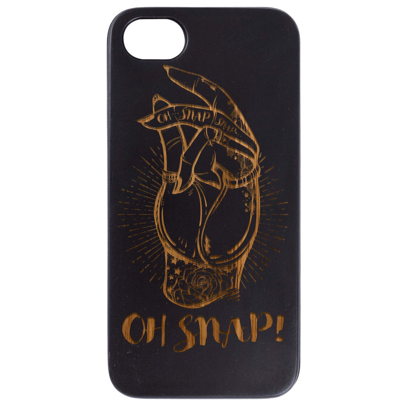 Oh Snap - Engraved Wood Phone Case