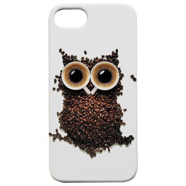 Owl Coffee - UV Color Printed Wood Phone Case