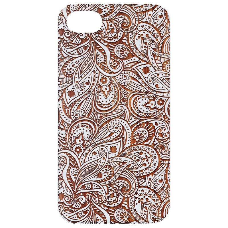 Paisley - Engraved Wood Phone Case