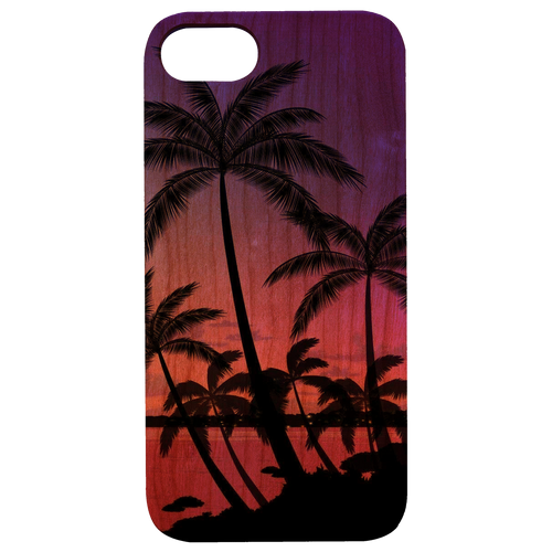 Palm Trees 2 - UV Color Printed Wood Phone Case
