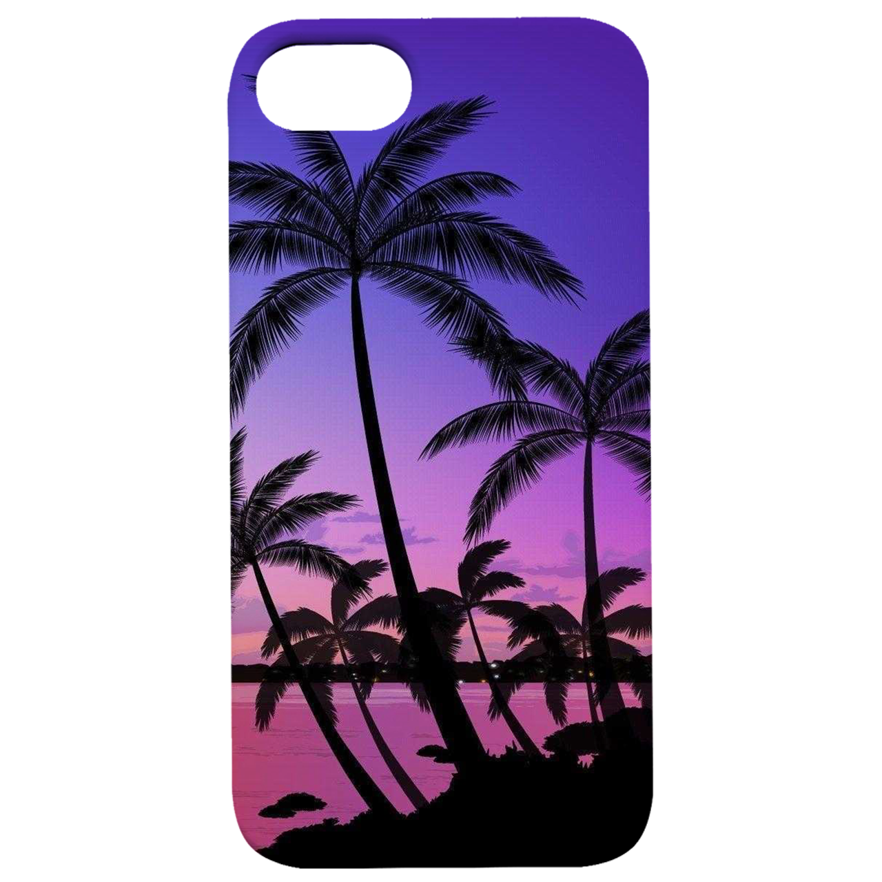 Palm Trees 2 - UV Color Printed Wood Phone Case