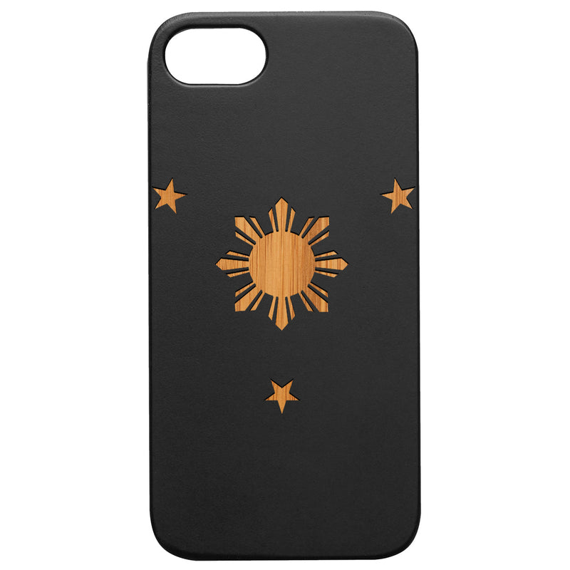 Phillipines Stars - Engraved Wood Phone Case