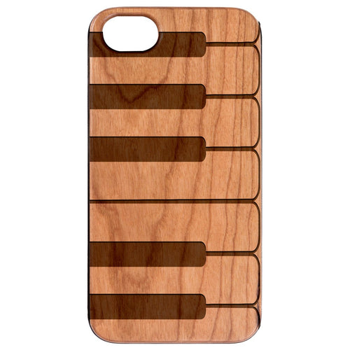 Piano - Engraved Wood Phone Case