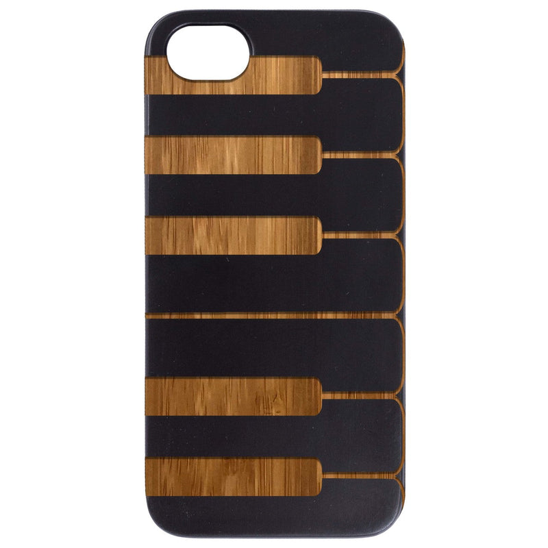 Piano - Engraved Wood Phone Case