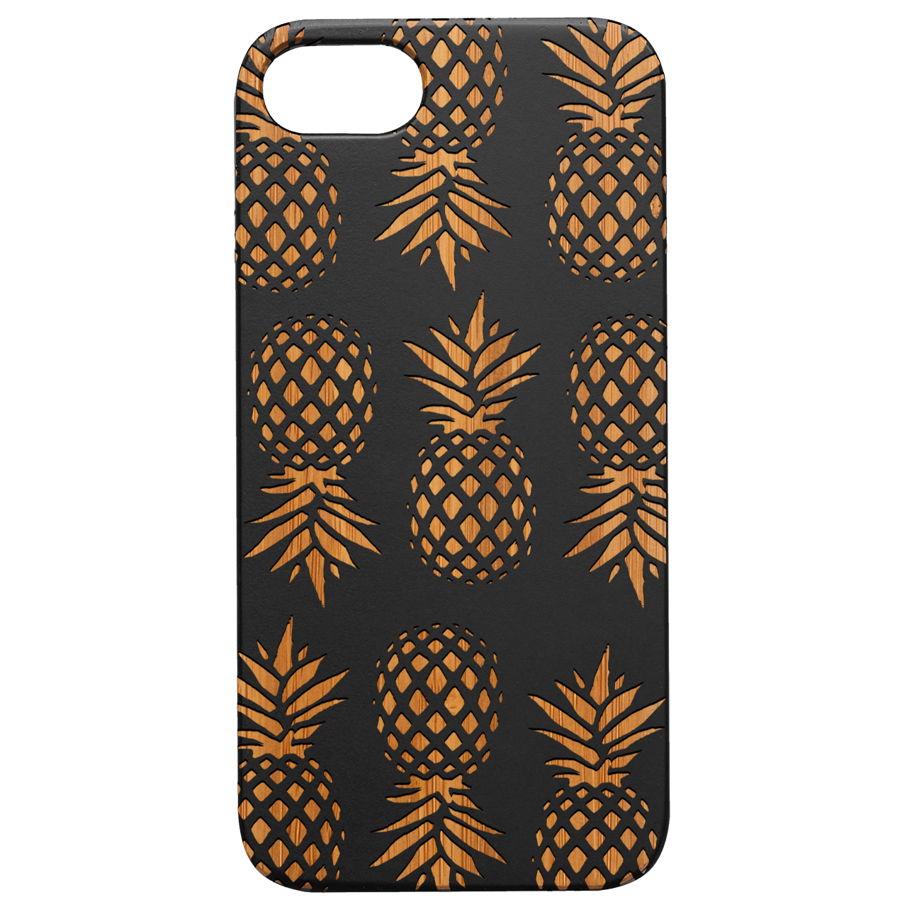 Pineapple Bonanza - Engraved Wood Phone Case