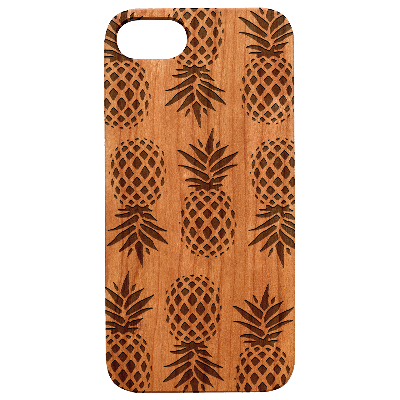 Pineapple Bonanza - Engraved Wood Phone Case