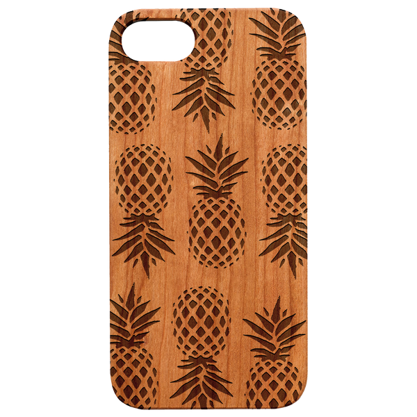 Pineapple Bonanza - Engraved Wood Phone Case