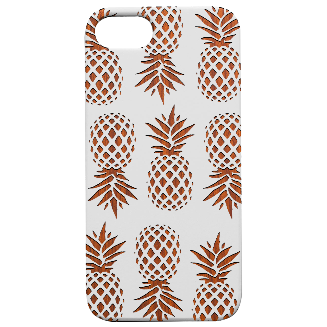 Pineapple Bonanza - Engraved Wood Phone Case