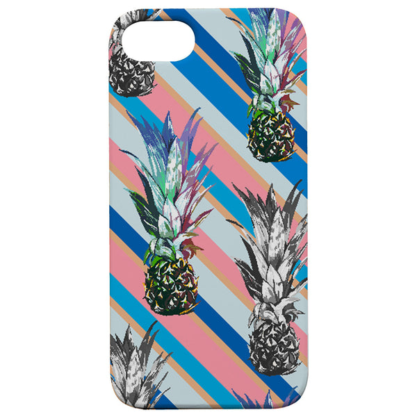 Pineapple Pattern 2 - UV Color Printed Wood Phone Case
