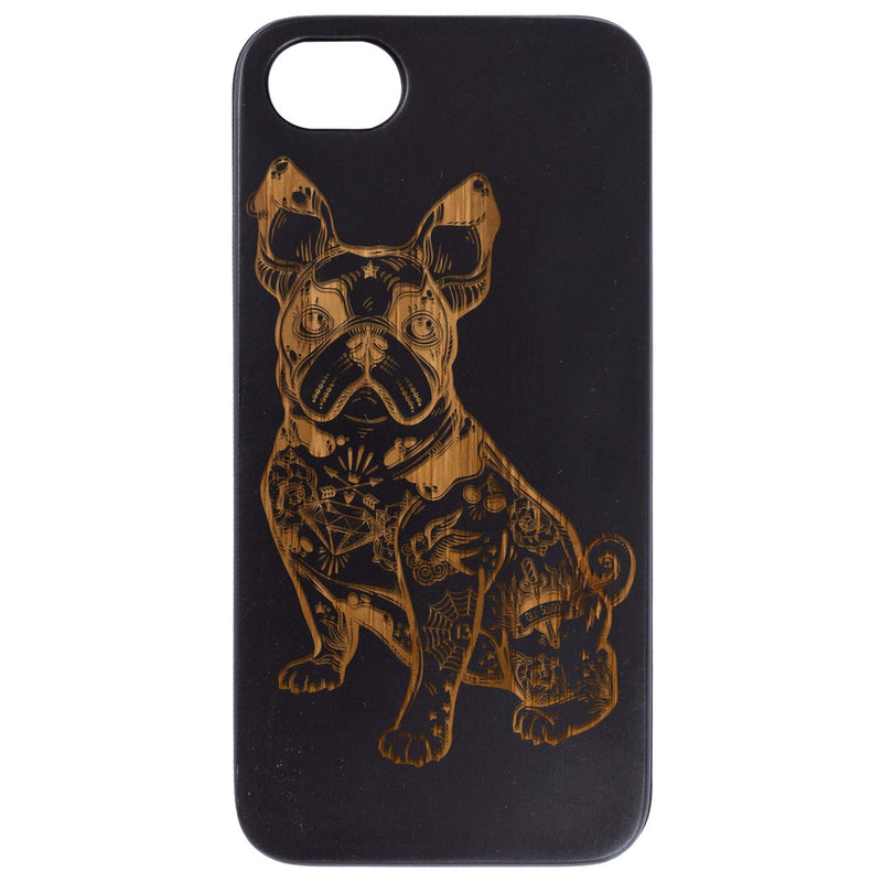 Pug Dog - Engraved Wood Phone Case