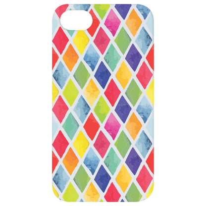 Rhombus - UV Color Printed Wood Phone Case