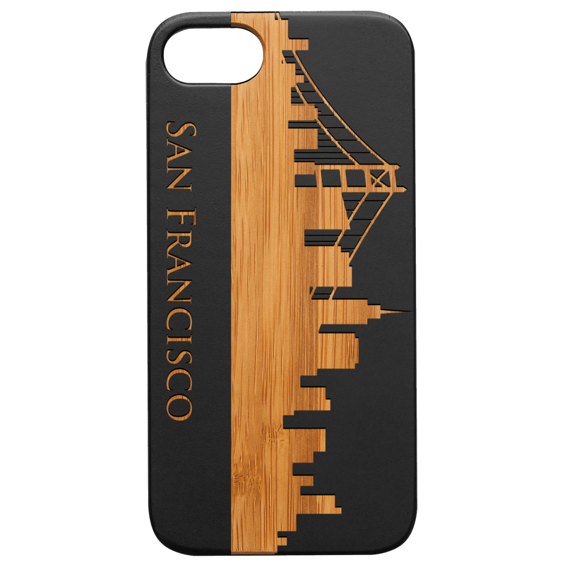 San Francisco - Engraved Wood Phone Case