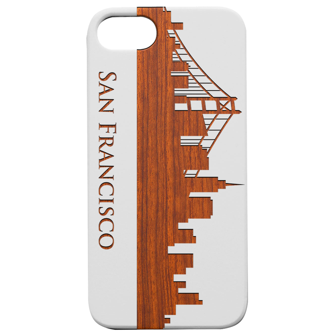 San Francisco - Engraved Wood Phone Case